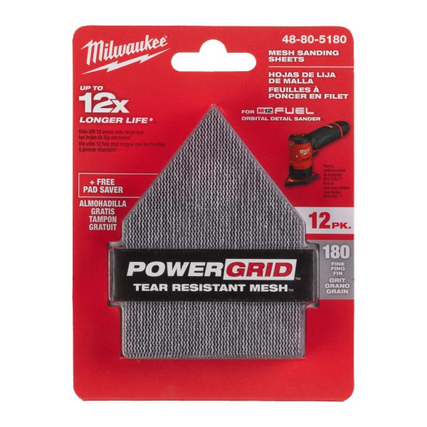 Base de protección y malla de lijado Penta 64x76 HL G180-12pc