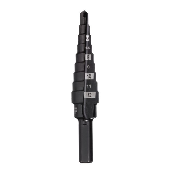 Broca escalonada 4 a 12mm - paso de 1mm