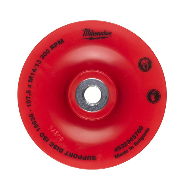Plato flexible 110mm eje de 14'2 con tuerca M14