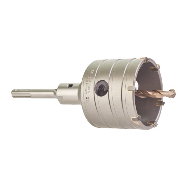 Set corona TCT SDS-Plus 68x182, husillo, broca piloto y Llave en L macho