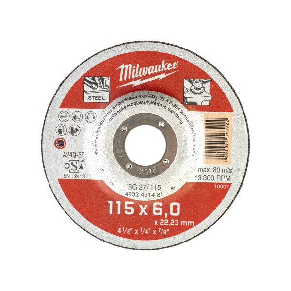 Disco Contractor 115 x 6mm (Pedir en múltiplos de 25uds)