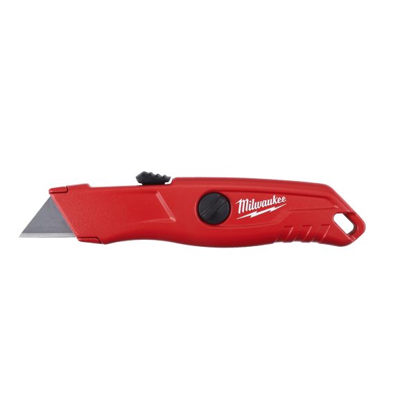 Cuchillo auto retráctil de seguridad con depósito de hojas (Multiplos de 6uds)
