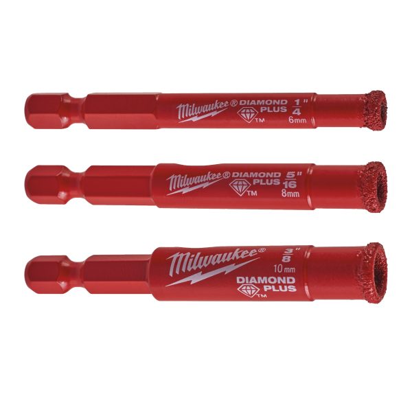 Blíster con 3 brocas Diamond Max™ Seco o Húmedo