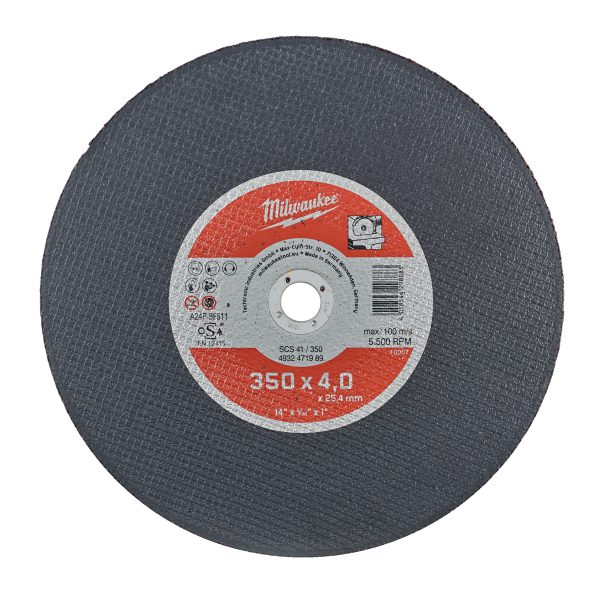 Discos PRO+ de corte 4mm - SC 41 / 350mm (Pedir en múltiplos de 10uds)
