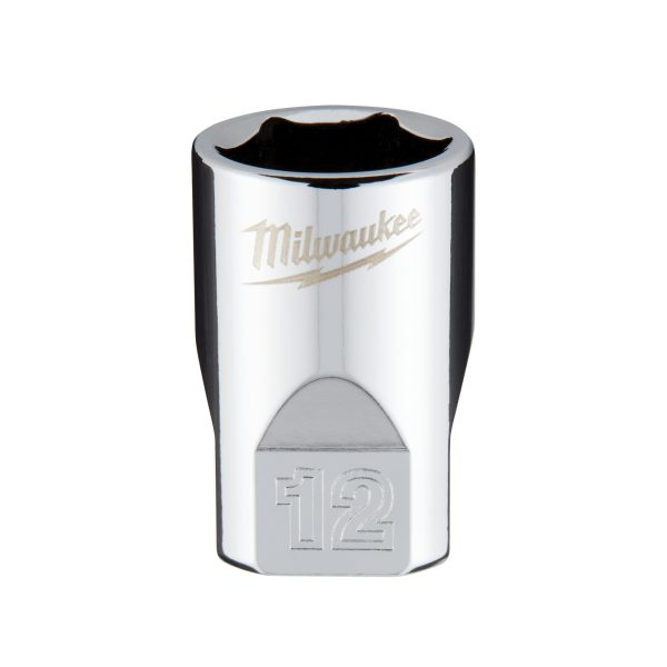 Vaso corto de 1/4"de 12mm