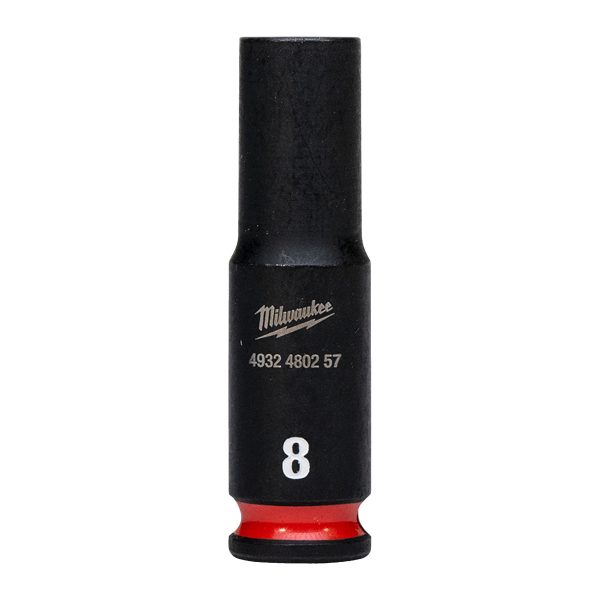 Vaso de impacto 1/4" largo 8mm