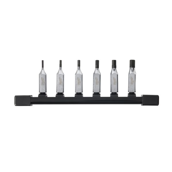 Juego de 6 vasos destornilladores de 1/4"tipo hex.