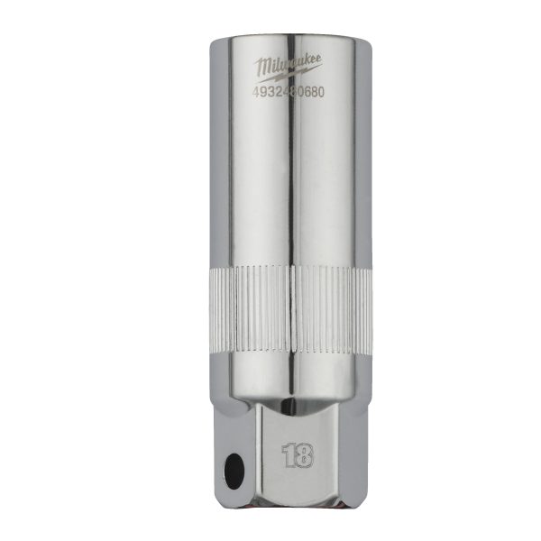 Vaso de 3/8" para bujías de 18mm