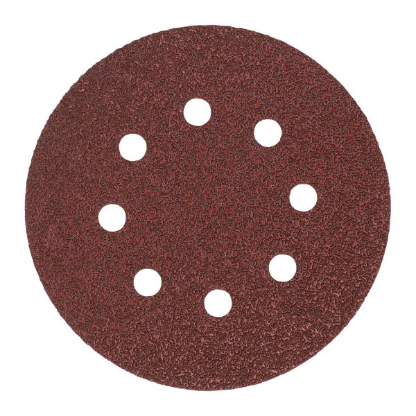 Disco 125mm fijación rápida (8 orif.) 80gr - 10uds