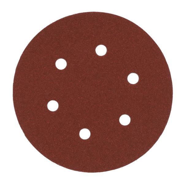 Disco 150mm fijación rápida (6 orif.) 180gr - 50uds