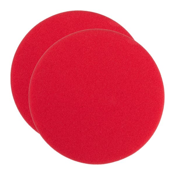 Boina 140/25mm para usar con pulimento ROJO - 2uds