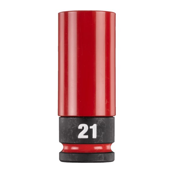 Vaso de impacto para llantas 1/2" largo 21mm